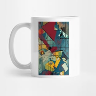 Cubist Line Composition Mug